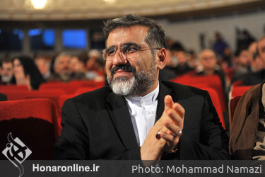  محمد مهدی اسماعیلی وزیر فرهنگ و ارشاد اسلامی در شب شعر غزه در تالار وحدت