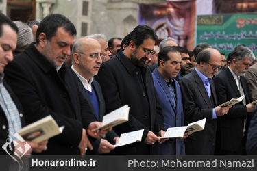تجدید بیعت وزیر فرهنگ و ارشاد اسلامی به همراه جمعی از معاونان و مدیران این وزارتخانه و اصحاب فرهنگ، هنر، رسانه و با آرمان‌های حضرت امام (ره) 