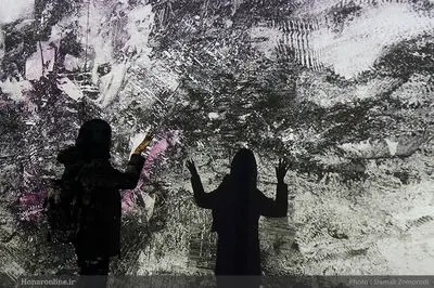 Voice, sound and image installation art with taste of mathematic