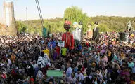 شادپیمایی عروسک‌ها در بوستان آب و آتش‎
