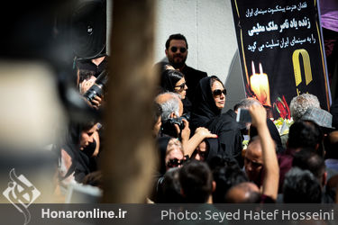 تشییع پیکر ناصر ملک مطیعی در خانه سینما
