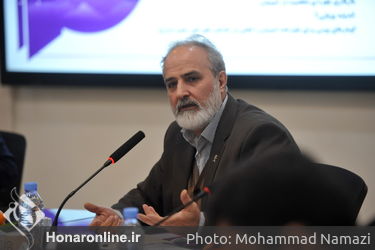 حمدرضا کریمی صارمی، دبیر جشنواره  در نشست خبری سیزدهمین جشنواره بین المللی پویانمایی تهران