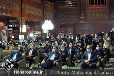 مراسم اختتامیه نمایشگاه خوشنویسی «رقص قلم»  در کتابخانه ایران‌مال 