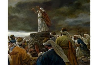 New painting by Ruholamin represents Imam Reza’s rain prayer