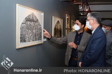 بازدید وزیر فرهنگ و ارشاد اسلامی از سیزدهمین جشنواره هنرهای تجسمی فجر