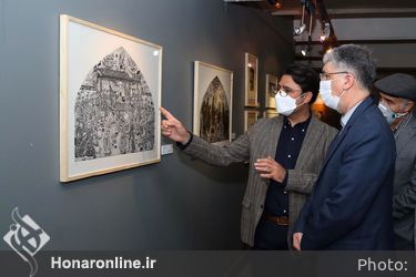 بازدید وزیر فرهنگ و ارشاد اسلامی از سیزدهمین جشنواره هنرهای تجسمی فجر