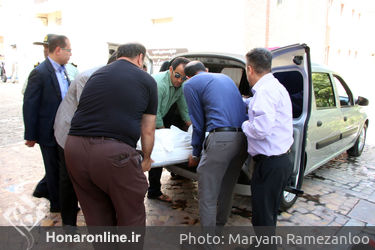 مراسم تشییع پیکر صدرالدین شجره در رادیو ارگ