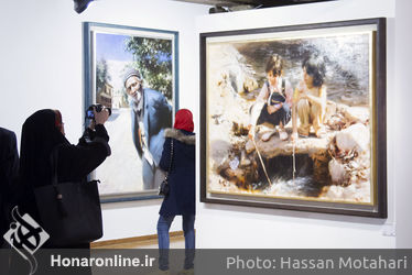 نمایشگاه نقاشی رحیم نوه سی در گالری فرهنگسرای نیاوران