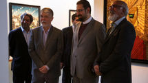 Culture Minister visits Ali Akbar Sadeghi art show