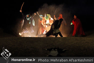 نمایش روشنای شب تار در بوستان ولایت