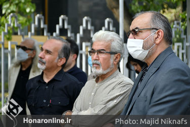 مراسم تشییع پیکر استاد «جلال شباهنگی» از مقابل تالار وحدت