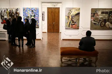 افتتاحیه نمایشگاه نقاشی های سروناز سلطانی در گالری موزه هنرهای زیبا
