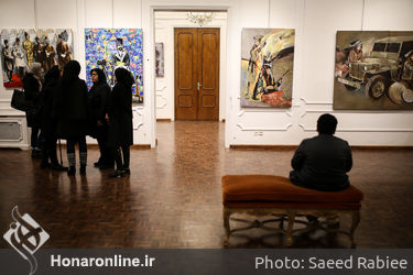 افتتاحیه نمایشگاه نقاشی های سروناز سلطانی در گالری موزه هنرهای زیبا