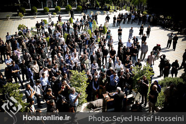 مراسم تشییع پیکر "حسین عرفانی" دوبلور پیشکسوت