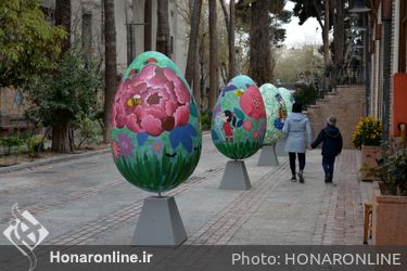  رنگ آمیزی تخم مرغ های نوروزی (2)