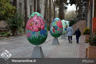  رنگ آمیزی تخم مرغ های نوروزی (2)