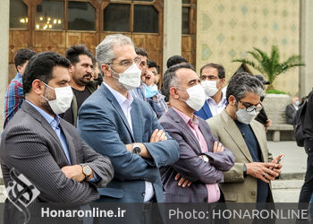 بازدید محمود سالاری معاون امور هنری وزارت فرهنگ و ارشاد اسلامی از اجراهای ویژه برنامه هفته هنر انقلاب اسلامی در تئاتر شهر