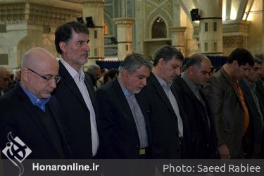 تجدید میثاق هنرمندان و وزیر ارشاد با آرمان های امام راحل