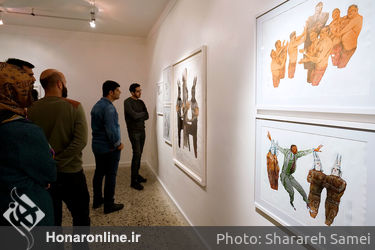 افتتاحیه نمایشگاه آثار حمید بهرامی در گالری هما