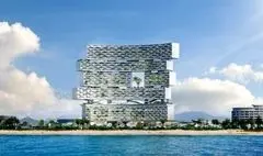 اولی شیرن از طراحی هتلی با باغ‌های معلق در چین رونمایی کرد