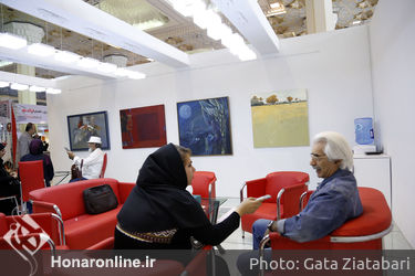 نمایشگاه تابلوهای نقاشی اساتید هنر در غرفه هنرآنلاین