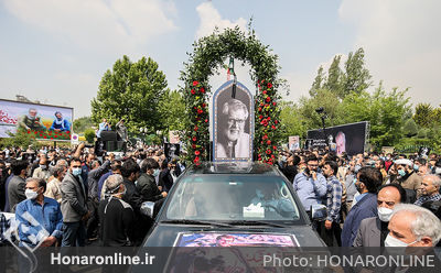 تشیع پیکر هنرمند انقلابی حاج نادر طالب‌زاده