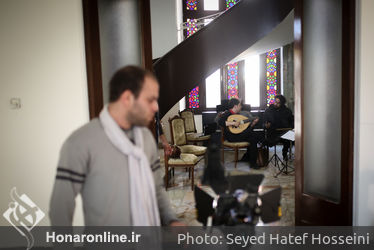 پشت صحنه ضبط کلیپ نوروزی ارکستر سازهای ملی ایران