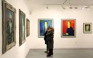 Paintings by Ebrahim Faraji showing at Hoor Gallery