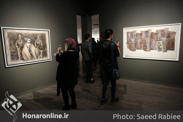 نمایشگاه نقاشی ناصر پلنگی و لباس بهنود جواهرپور در گالری آریانا 