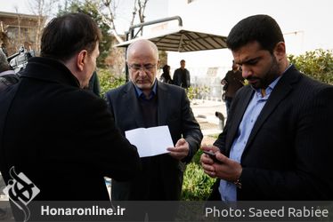 تشييع پيكر مرحوم افشين يداللهي از مقابل تالار وحدت