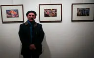 Hamid Jebeli paintings in view in Atbin Gallery
