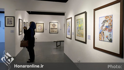 افتتاحیه نمایشگاه نقاشی مکرمه قنبری و علی بلبلی در گالری فردا