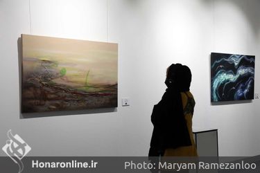 نمایشگاه تلفیقی نقاشی،خط و موسیقی اثر « یلدا دوستی» در گالری پردیس ملت