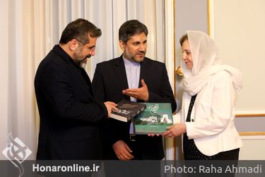 دیدار وزیر فرهنگ و ارشاد اسلامی با وزیر فرهنگ سوریه در تالار وحدت 