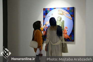نمایشگاه دو نفره آثار نقاشی حمید زارع و الناز صباغ‌پور در گالری ژاله