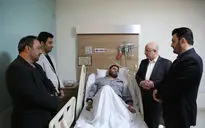 عیادت علی مرادخانی از غلامرضا صنعتگر 