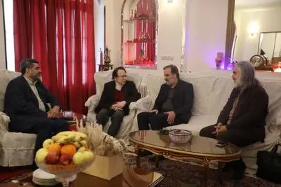 دیدار معاون امور هنری ، مدیر عامل بنیاد رودکی و مدیر کل دفتر موسیقی با شاهین فرهت 