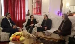دیدار معاون امور هنری ، مدیر عامل بنیاد رودکی و مدیر کل دفتر موسیقی با شاهین فرهت 