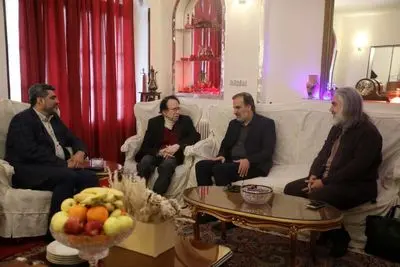 دیدار معاون امور هنری ، مدیر عامل بنیاد رودکی و مدیر کل دفتر موسیقی با شاهین فرهت 
