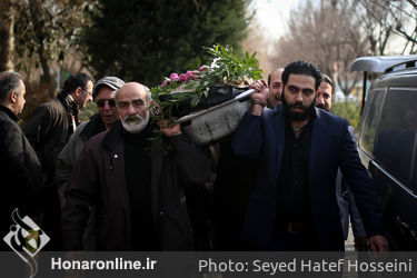 تشییع پیکر منوچهر لشگری در خانه ی هنرمندان