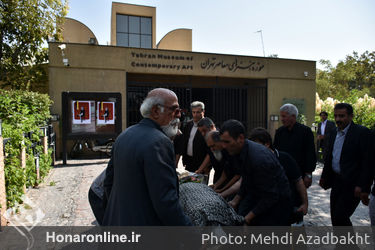 تشییع پیکر مسعود عربشاهی 