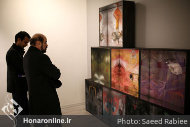افتتاحیه نمایشگاه نقاشی های سعید رفیعی منفرد در گالری ساربان