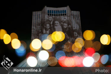 تصویرنگاری ارتحال امام خمینی(ره) در برج آزادی