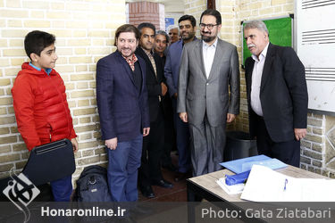 بازدید سید محمد مجتبی حسینی از هنرستان موسیقی پسران 