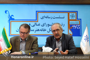 نشست رسانه‌ای رئیس شورای عالی و مدیر عامل خانه هنرمندان ایران