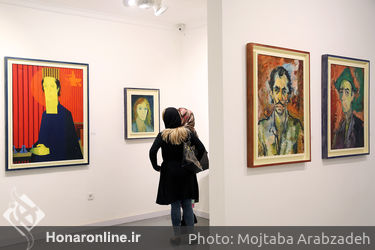 نمایشگاه نقاشی های ابراهیم فرجی در گالری هور‎
