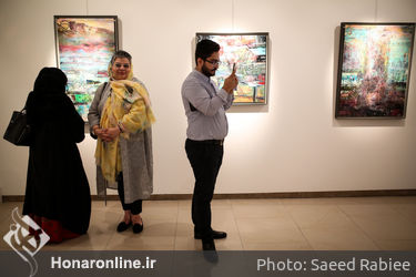 نمایشگاه نقاشی‌های سامان فرهنگی در گالری آتبین