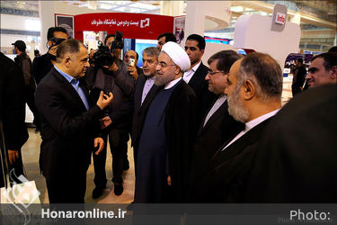 افتتاح رسمی بیست و دومین نمایشگاه مطبوعات با حضور رییس جمهور