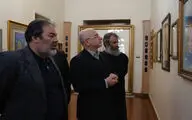 بازدید معاون هنری و رییس سازمان سینمایی از دوسالانه نگارگری