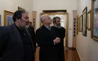 بازدید معاون هنری و رییس سازمان سینمایی از دوسالانه نگارگری